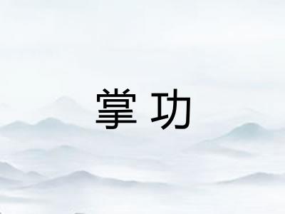 掌功