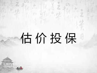 估价投保