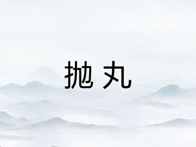 抛丸