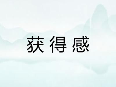 获得感