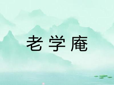 老学庵
