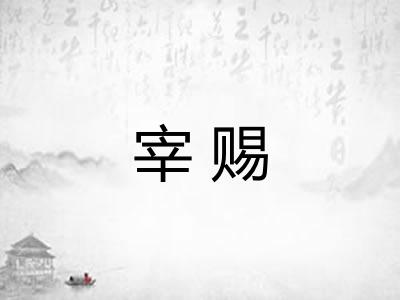 宰赐