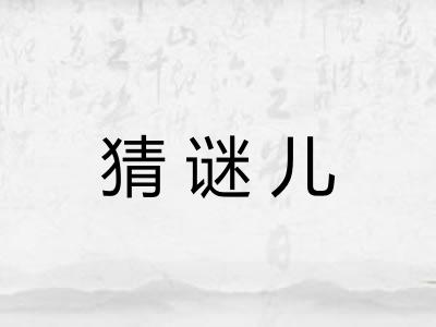 猜谜儿