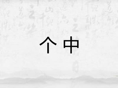 个中