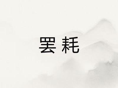罢耗