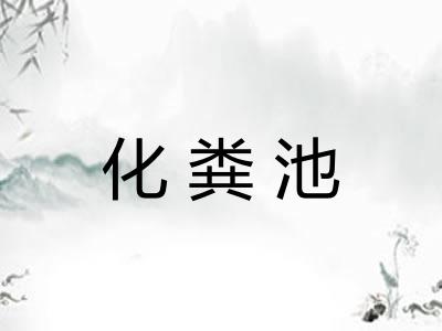化粪池