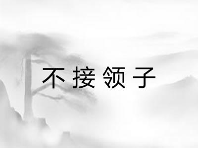 不接领子