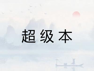 超级本