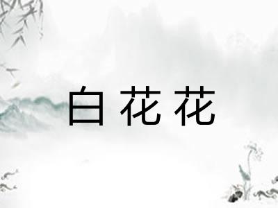 白花花