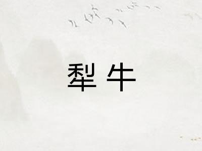 犁牛