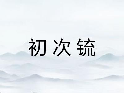 初次锍