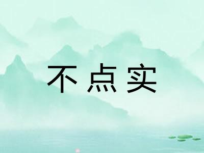 不点实
