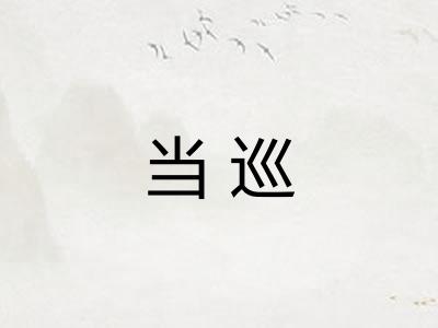 当巡