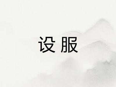 设服
