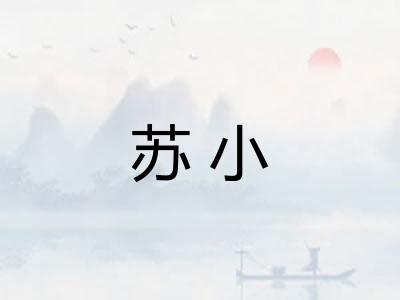 苏小
