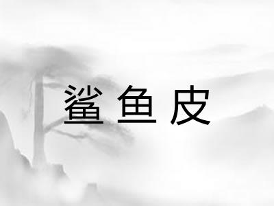 鲨鱼皮