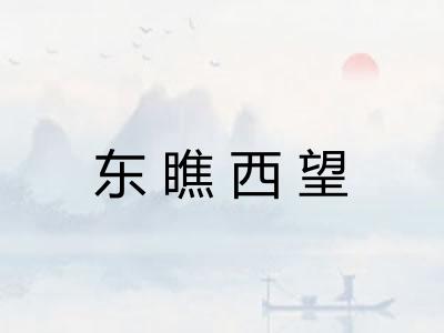 东瞧西望