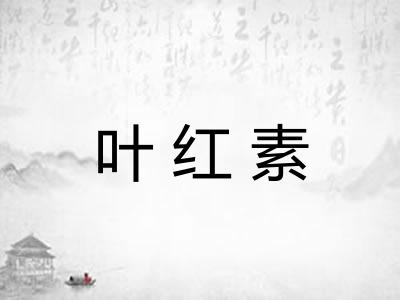 叶红素