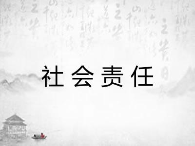 社会责任