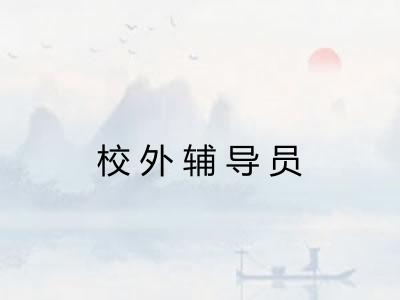 校外辅导员
