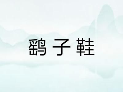 鹞子鞋
