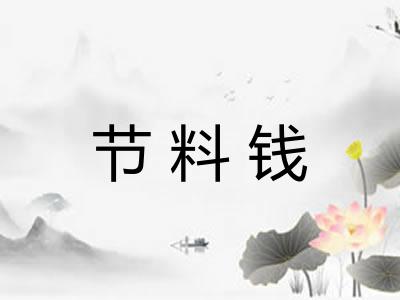 节料钱