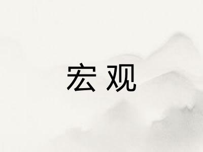 宏观