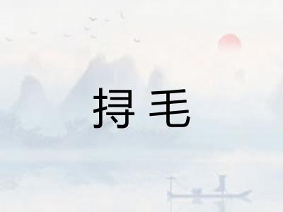 挦毛
