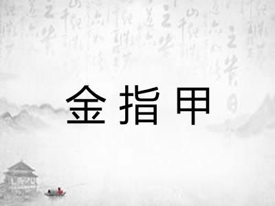 金指甲