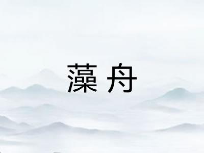 藻舟