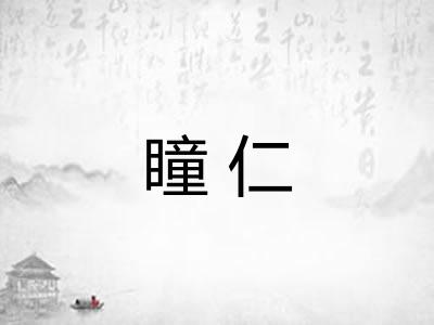 瞳仁