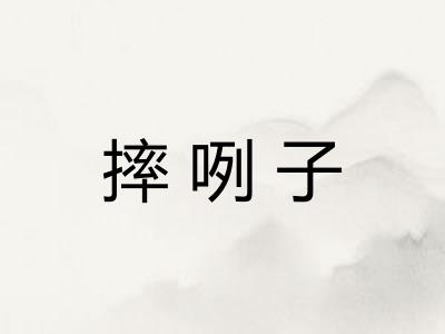 摔咧子