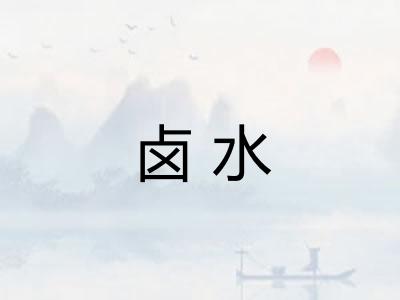 卤水