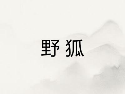 野狐