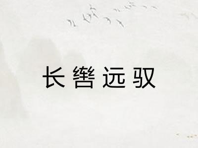 长辔远驭