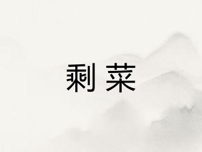 剩菜