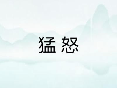 猛怒