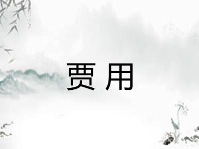 贾用