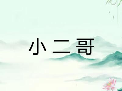 小二哥