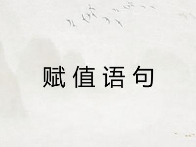 赋值语句