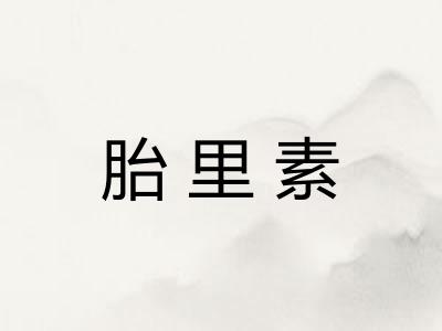 胎里素