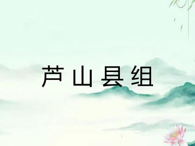 芦山县组