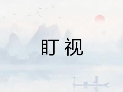 盯视