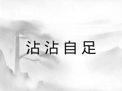 沾沾自足