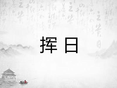 挥日