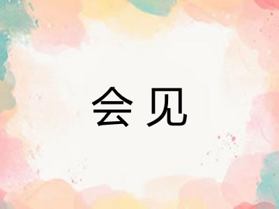 会见