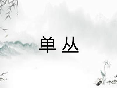 单丛