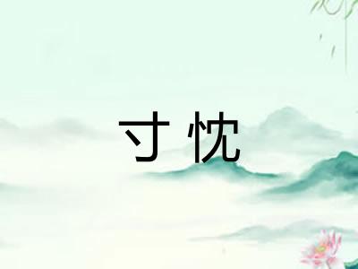 寸忱
