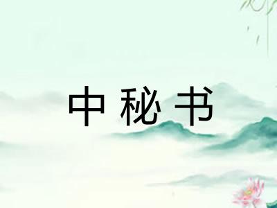 中秘书