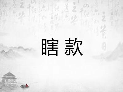 瞎款